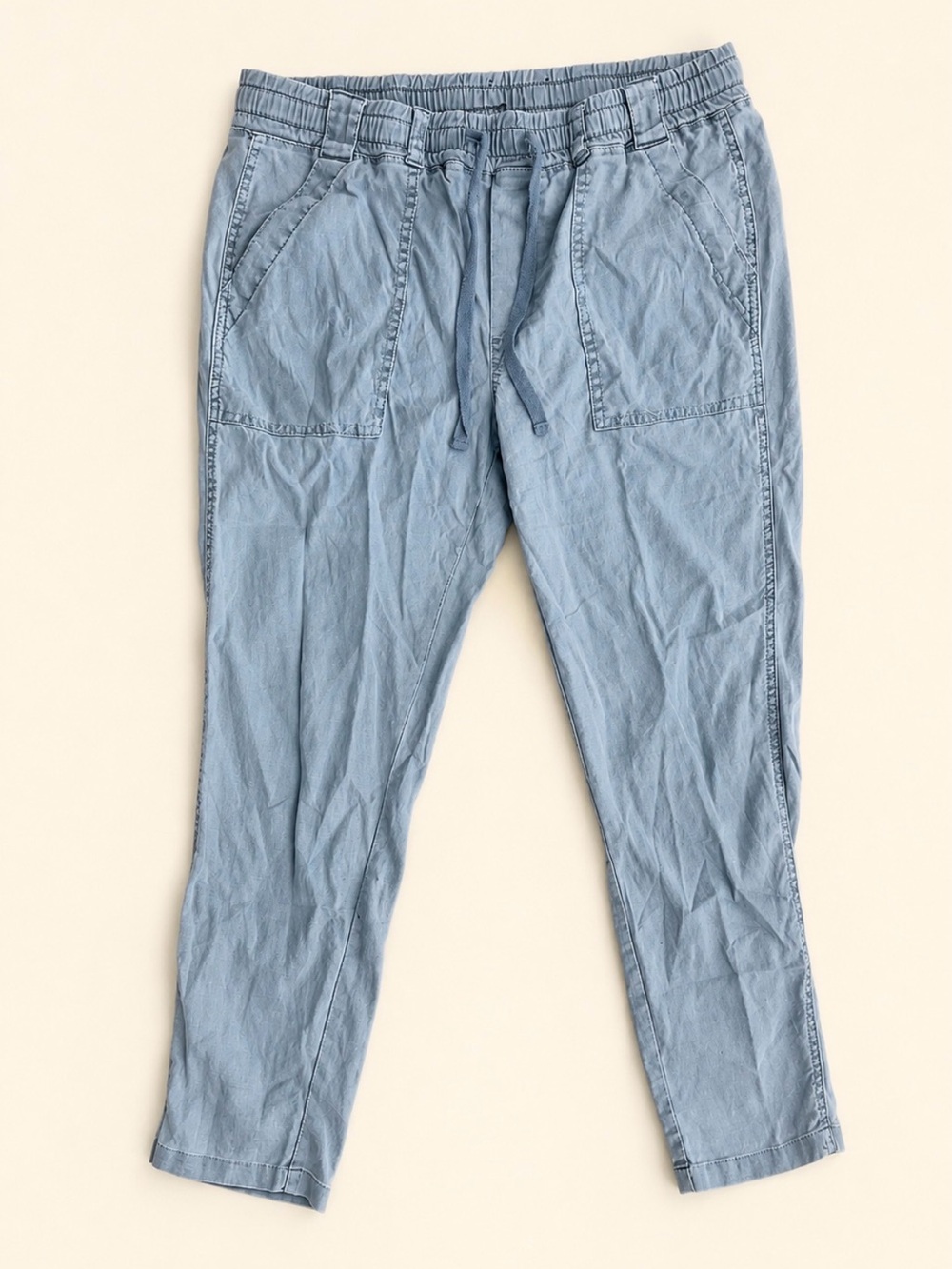 Apt. 9 Light Blue Drawstring Crop Pants